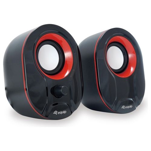 Conceptronic Mini Speaker Usb 2.0 3W Nero/Rosso Cablato