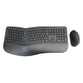 ORAZIO02DE Tastiera Mouse Incluso Ufficio Rf Wireless Qwertz Tedesco Nero