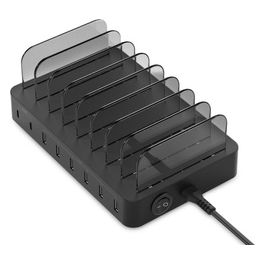 Conceptronic OZUL02B Caricabatterie 8 Porte 75W Usb Power Delivery Charging Station