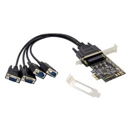 Scheda PCIe Seriale DB9-RS232 a 4 Porte