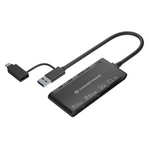 Conceptronic StreamVault BIAN03B Lettore di Schede USB 3.2 Gen 1 Type-A Nero