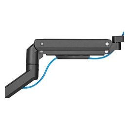 Supporto da Tavolo per Monitor a Schermo Piatto 49" Nero Scrivania