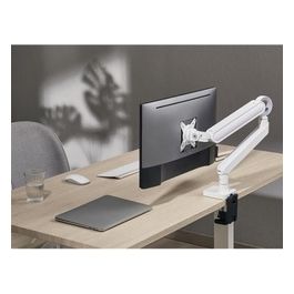 Supporto da Tavolo per Monitor a Schermo Piatto 35" Bianco Scrivania