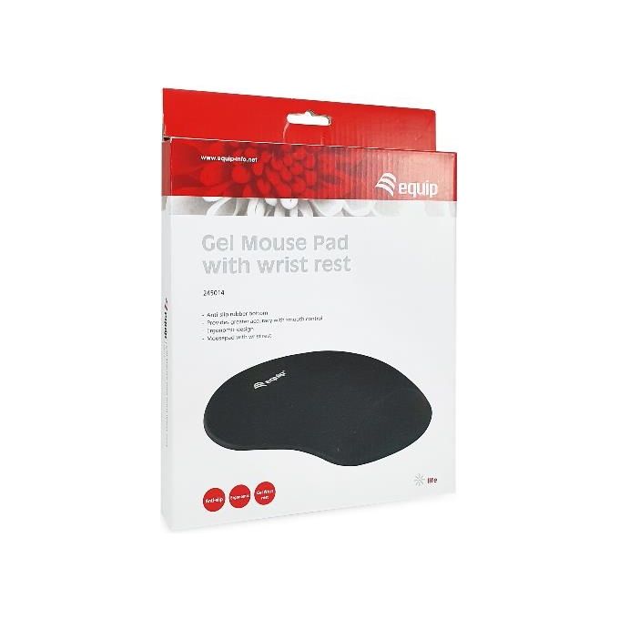 Conceptronic Tappetino in Gel per Mouse Nero