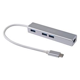 Conceptronic Usb-C a 3-Porte Usb 3.0 Argento