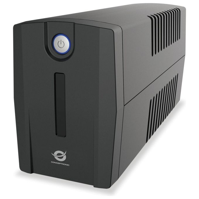 Conceptronic ZEUS01ES Gruppo di Continuita' A Linea Interattiva 650 VA 360 W 2 Prese Tipo F Porta USB Protezione RJ-45 AVR Integrato colore Nero