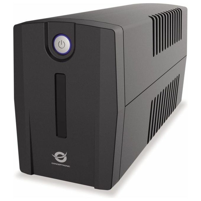 Conceptronic ZEUS07ES Gruppo di continuita' 1000VA 600W AVR Integrato 2 Prese Schuko USB HID RJ45 In Out colore Nero