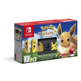 Console Switch Pikachu & Eevee Edition + Pokemon: Let's Go Eevee! + Poké Ball Plus
