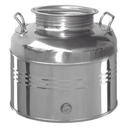 Contenitore Acciaio Inox Per Olio Vari Lt.15