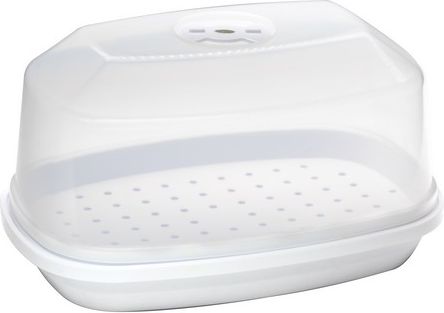 Contenitore per Cottura della Carne con Coperchio per Microonde 28,5X19,6 Cm