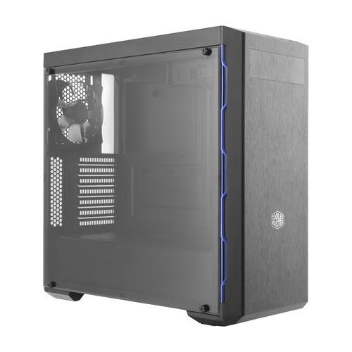 Cooler Master Cabinet ATX midi Tower Masterbox Mb600l Nero/blue ATX 1x5.25 2+13.5 2xusb3.0 lato Trasparente