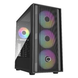 Cabinet atx midi Tower Masterbox 600 nero atx 2x3.5 2x2,5 2xusb3.2 3x140mm-argb Noalim Vetro Later
