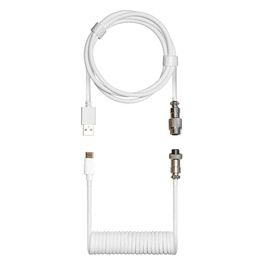 Coiled Keyboard Cable Snow White