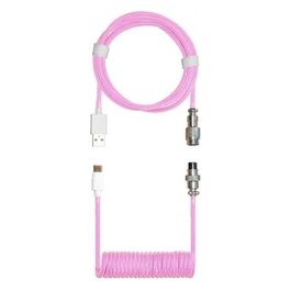 Coiled Keyboard Cable Magenta