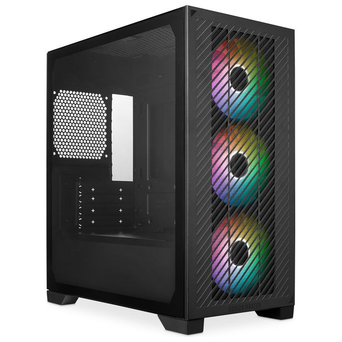 Cooler Master Elite 301 Case PC Mini-Tower Nero Micro-ATX-ITX 3 Ventole ARGB Gaming