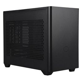 Cooler Master MasterBox NR200P Mini Computer Case ITX - Pannello Laterale in Vetro Temperato, Opzioni di Raffreddamento Superiori, Display GPU Verticale, Accessibilità 360 Gradi Senza Attrezzi - Nero