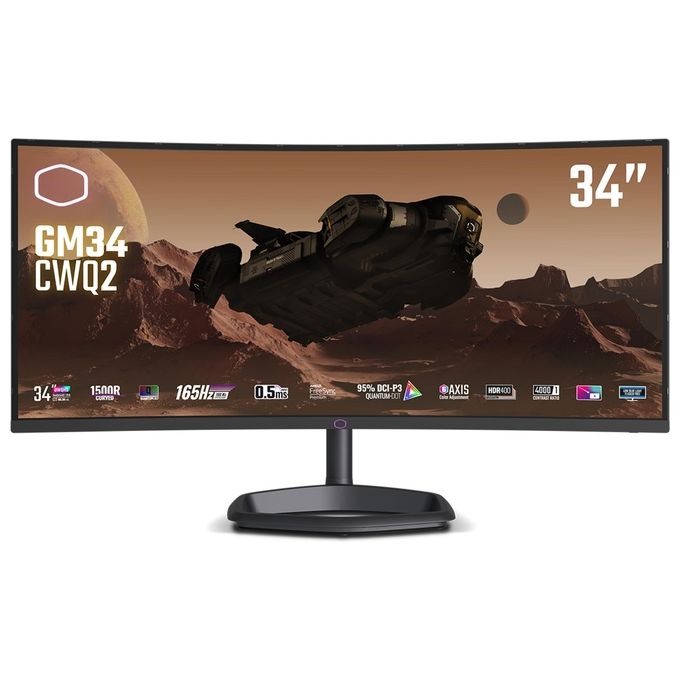 Image of Cooler Master Monitor 34 led va 32:9 wqhd 180hz, 1500r, Gm34-cwq2