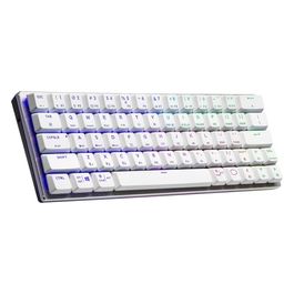 Cooler Master SK622 Tastiera Gaming Wireless Layout Compatto Interruttori Meccanici Basso Profilo Illuminazione Tasto RGB Connessione Bluetooth/Cablata Bianco