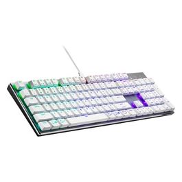 Cooler Master Tastiera Meccanica SK652 Silver White Full Mechanical RGB TTC Low Profile Red Switch USB Type-C