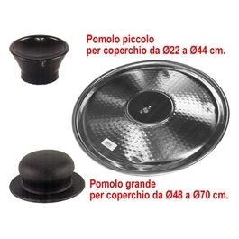 Coperchio E Pomolo Per Pentole Caldaie Alluminio Cm.70