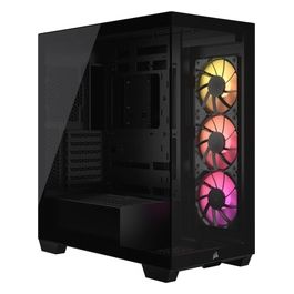 3500X ARGB Black Middle Tower Vetro Temperato No-Power minITX/mATX/ATX/E-ATX