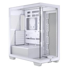 3500X White Middle Tower Vetro Temperato No-Power minITX/mATX/ATX/E-ATX