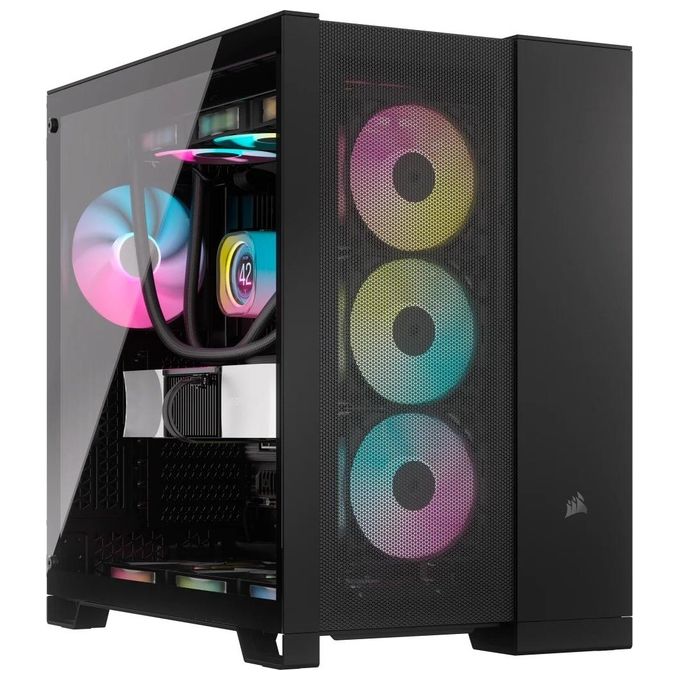Corsair 6500D Airflow Black Middle Tower Vetro Temperato No-Power minITX-mATX-ATX-E-ATX
