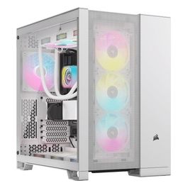 6500D Airflow White Middle Tower Vetro Temperato No-Power minITX/mATX/ATX/E-ATX
