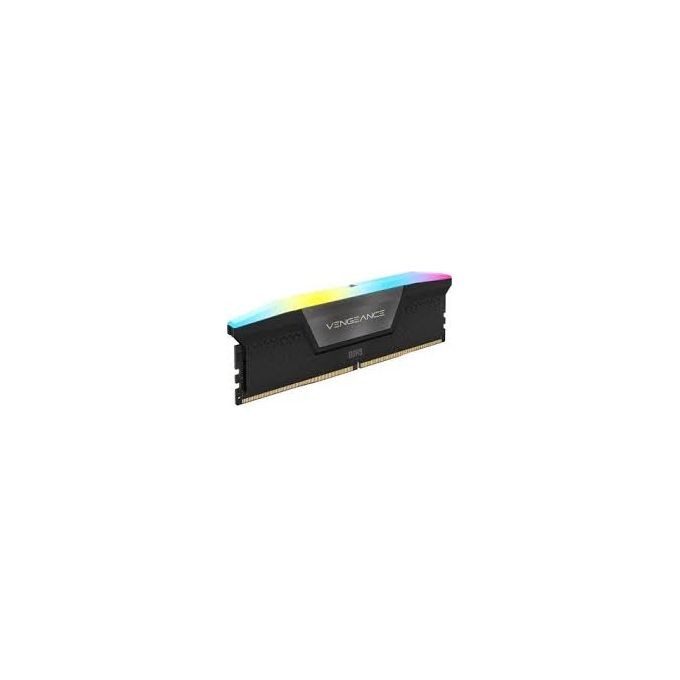 CORSAIR VENGEANCE RGB DDR5 RAM 32GB (2x16GB) 5600MHz CL36 Intel XMP Compatibile iCUE Memoria per Computer - Nero (CMH32GX5M2B5600C36K)
