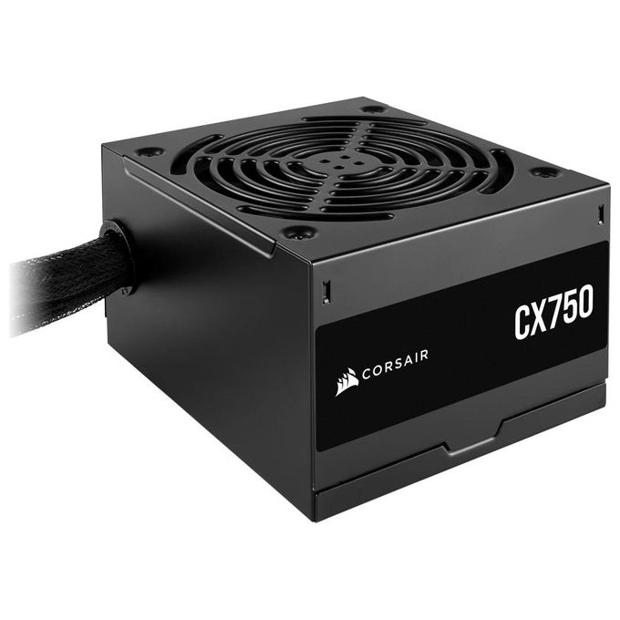 Corsair  CX750 ATX 750W Alimentazione - Certificazione 80 PLUS Bronze - Bassa Rumorosita' - Cavi con Guaina - Non Modulare - EU - Nero