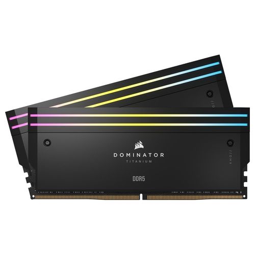 Corsair DOMINATOR TITANIUM RGB DDR5 RAM 32GB (2x16GB) DDR5 7200MHz CL34 Intel XMP iCUE Compatibile Per Computer - Nero (CMP32GX5M2X7200C34)
