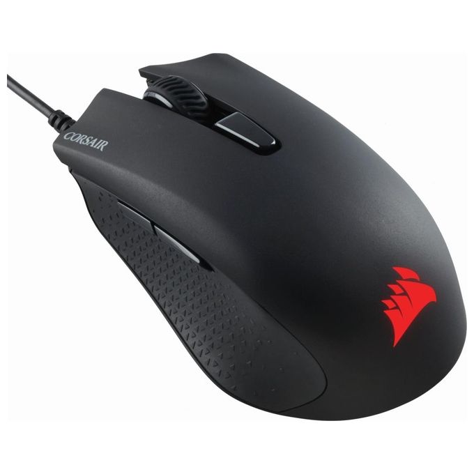 Image of Corsair Harpoon PRO RGB, FPS-MOBA Mouse Gaming Ottico 12000 DPI 6 Pulsanti Programmabili Retroilluminazione LED RGB, Nero