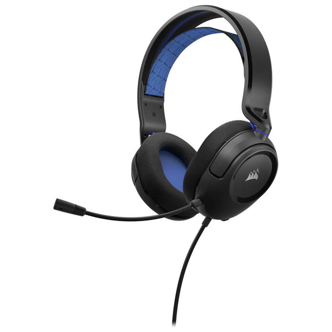 Corsair HS35 V2 Auricolare Gaming Cablato Blu