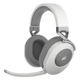 Corsair HS65 WIRELESS Cuffie da Gioco Multipiattaforma Senza Fili con Bluetooth - Suono Surround Dolby 7.1 - Microfono Omnidirezionale - iCUE - PC Mac PS5 PS4 Nintendo Switch Mobile - Bianco