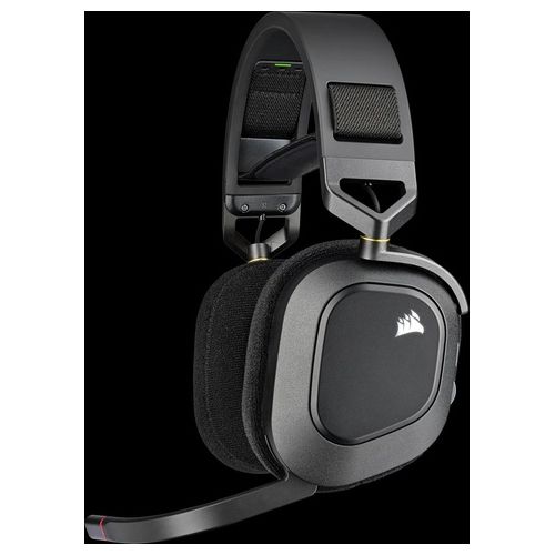 Corsair HS80 RGB WIRELESS Gaming Headset Premium con Audio Dolby Atmos Bassa Latenza Microfono Omnidirezionale Carbon