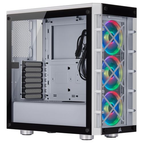 Corsair iCUE 465X RGB Middle Tower No-Power Mini ITX/mATX/ATX Bianco