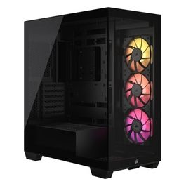 iCUE LINK 3500X RGB Black Middle Tower Vetro Temperato No-Power minITX/mATX/ATX/E-ATX