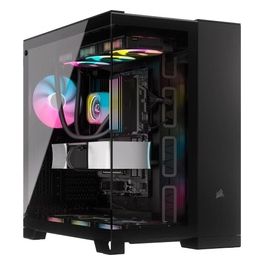 ICUE LINK 6500X RGB Black Middle Tower Vetro Temperato No-Power minITX/mATX/ATX