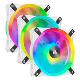 QL120 RGB Ventola con 102 Led RGB Regolabili iCUE QL 120mm Confezione da 3 con Lighting Node CORE Bianco/RGB