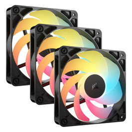 RS120-R Ventola 12cm ARGB Nera, confezione da 3