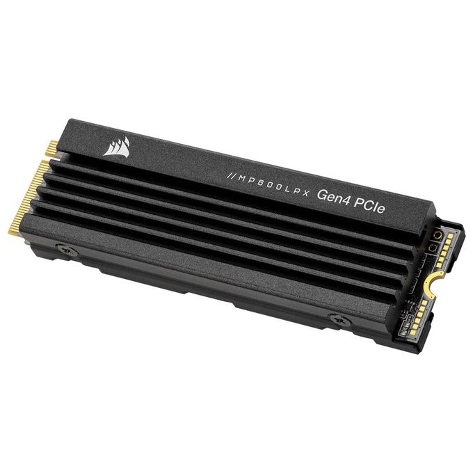 Corsair SSD MP600 PRO LPX da 1 TB M.2 NVMe PCIe x4 Gen4 - Ottimizzato per PS5 Black 1 unita'