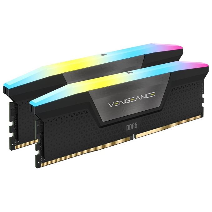 Corsair VENGEANCE RGB DDR5 32Gb 2x16Gb 6000MHz C36 Illuminazione RGB Dinamica a Dieci Zone Grigio