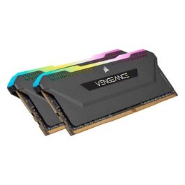 Vengeance Rgb Pro Sl Memoria Ram 32Gb 2x16Gb Ddr4 3600 C18 1.35v Ottimizzato per Amd Ryzen Nero