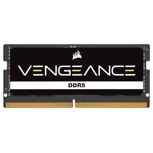 Corsair VENGEANCE SODIMM DDR5 RAM 64GB (2x32GB) 4800MHz CL40 Intel XMP Compatibile iCUE Memoria per Computer - Nero (CMSX64GX5M2A4800C40)