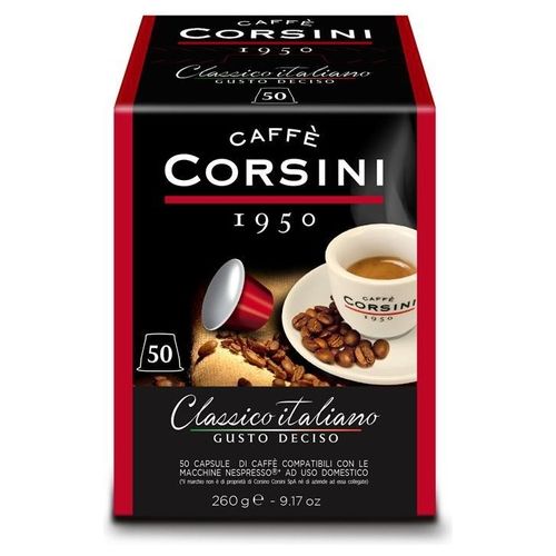 Corsini Confezione da 50 Capsule Classico Italiano Compatibili Nespresso