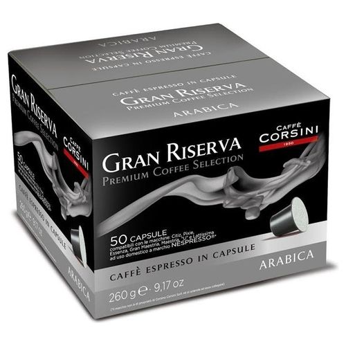 Corsini Confezione 50 Capsule Compatibili Nespresso Arabica Gran Riserva