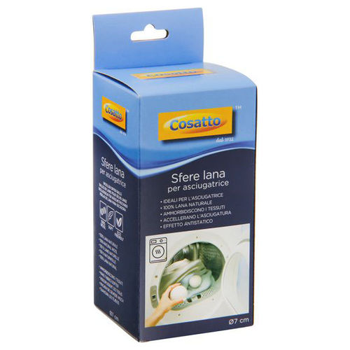 Sfere Lana Asciugatrice 7cm 2 Pezzi