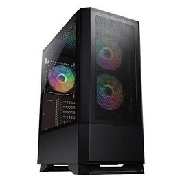 MX430 Air RGB Compact ARGB Custodia a torre media con pannello frontale in rete, nero