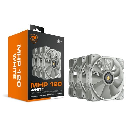 KIT 3X VENTOLA CABINET MHP 120 WHITE FAN 120X120X25