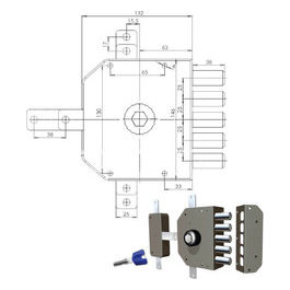 Cr Serratura Sicurezza Quintuplice Sx Pompa 3300 Mc